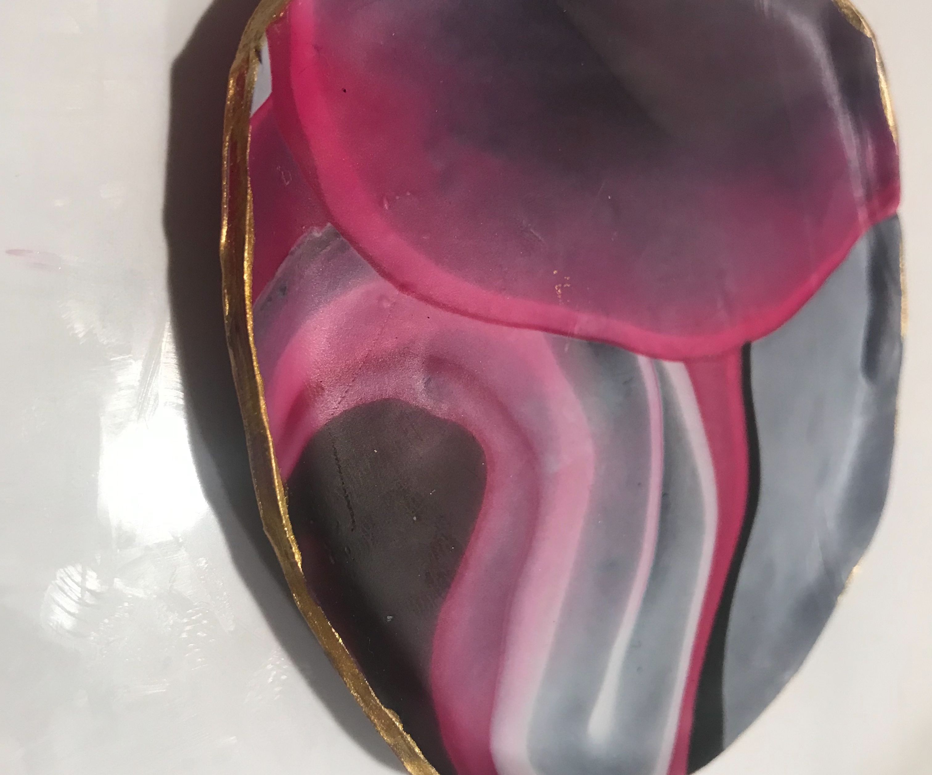 How to make a polymer clay jewelry plate
