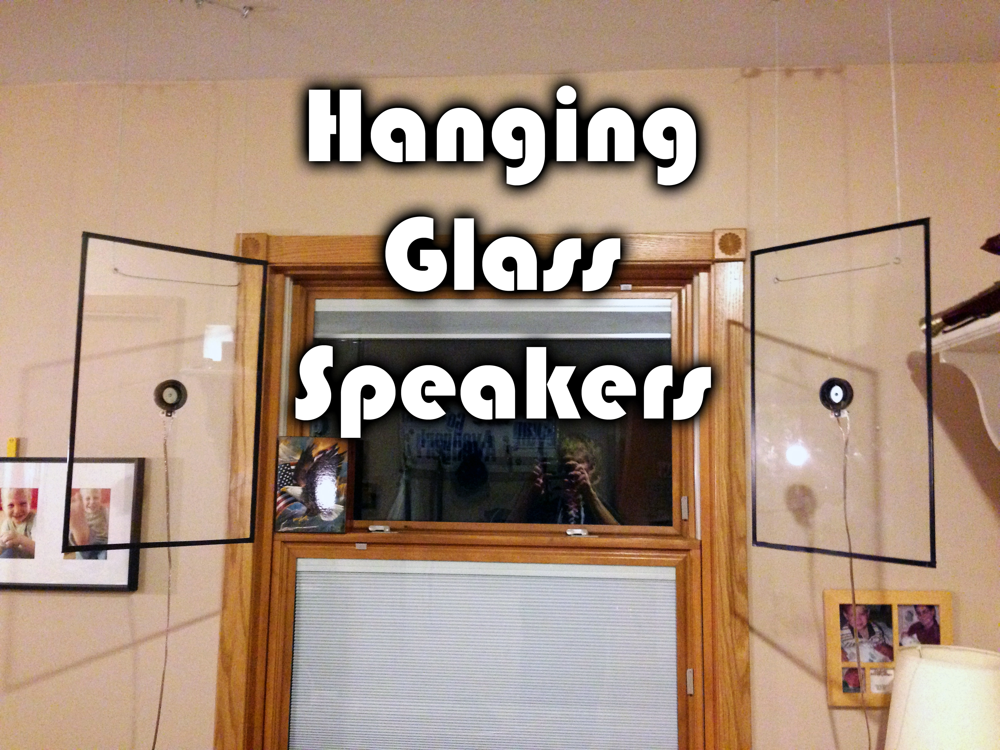 Hanging Glass Speakers