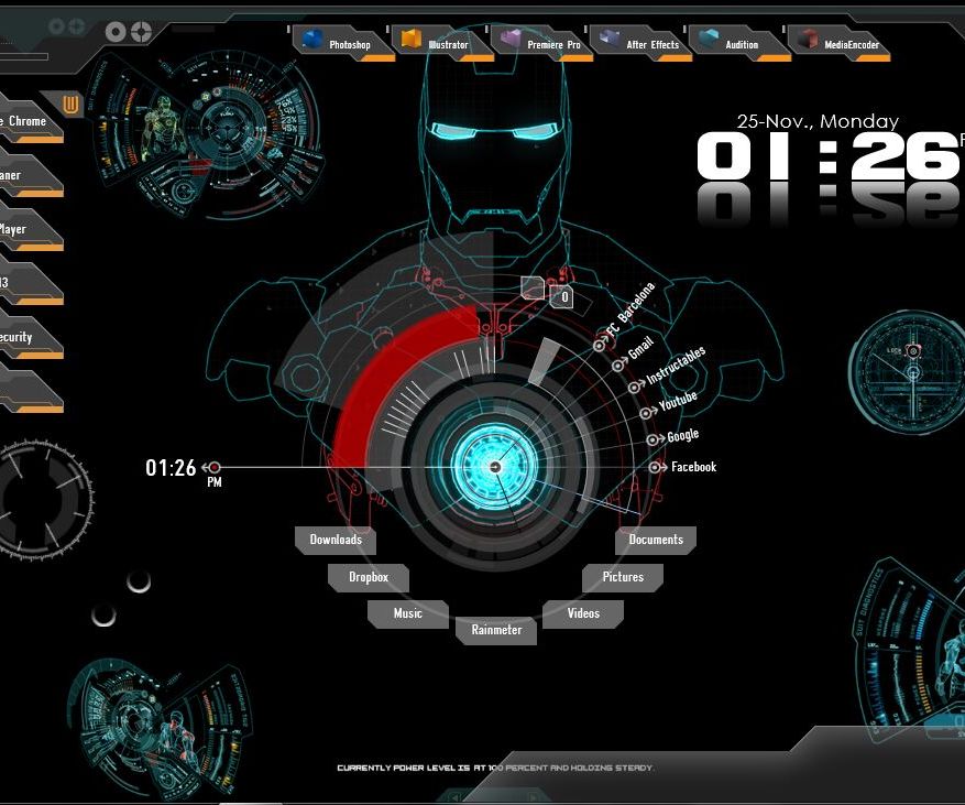 How to Customize Your Desktop to Iron Man Jarvis Interface