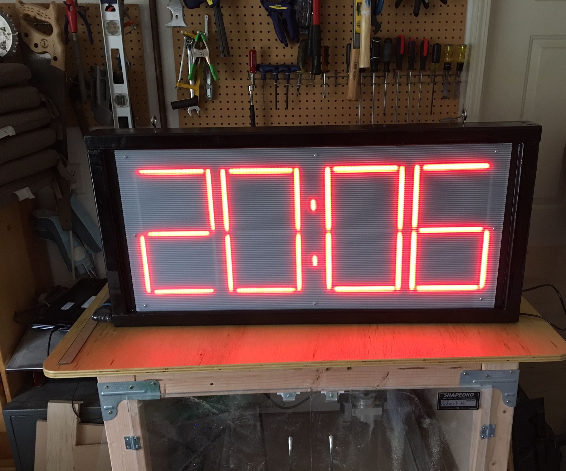Large 7 Segment LED Pace Clock