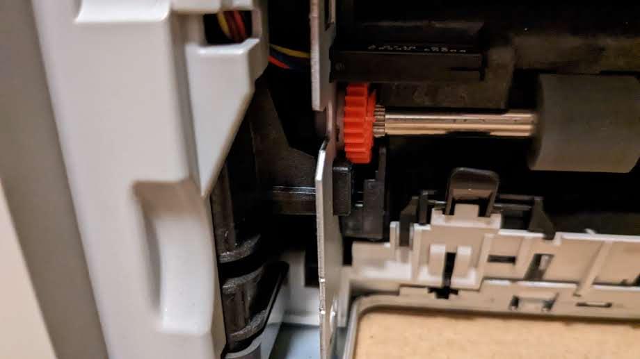 Split Gear for Broken Printer Paperfeed.