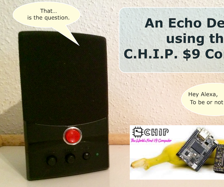An Echo Device using the C.H.I.P. $9 Computer 
