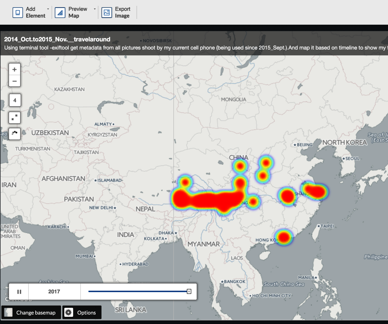 Travel Tracking with Carto DB
