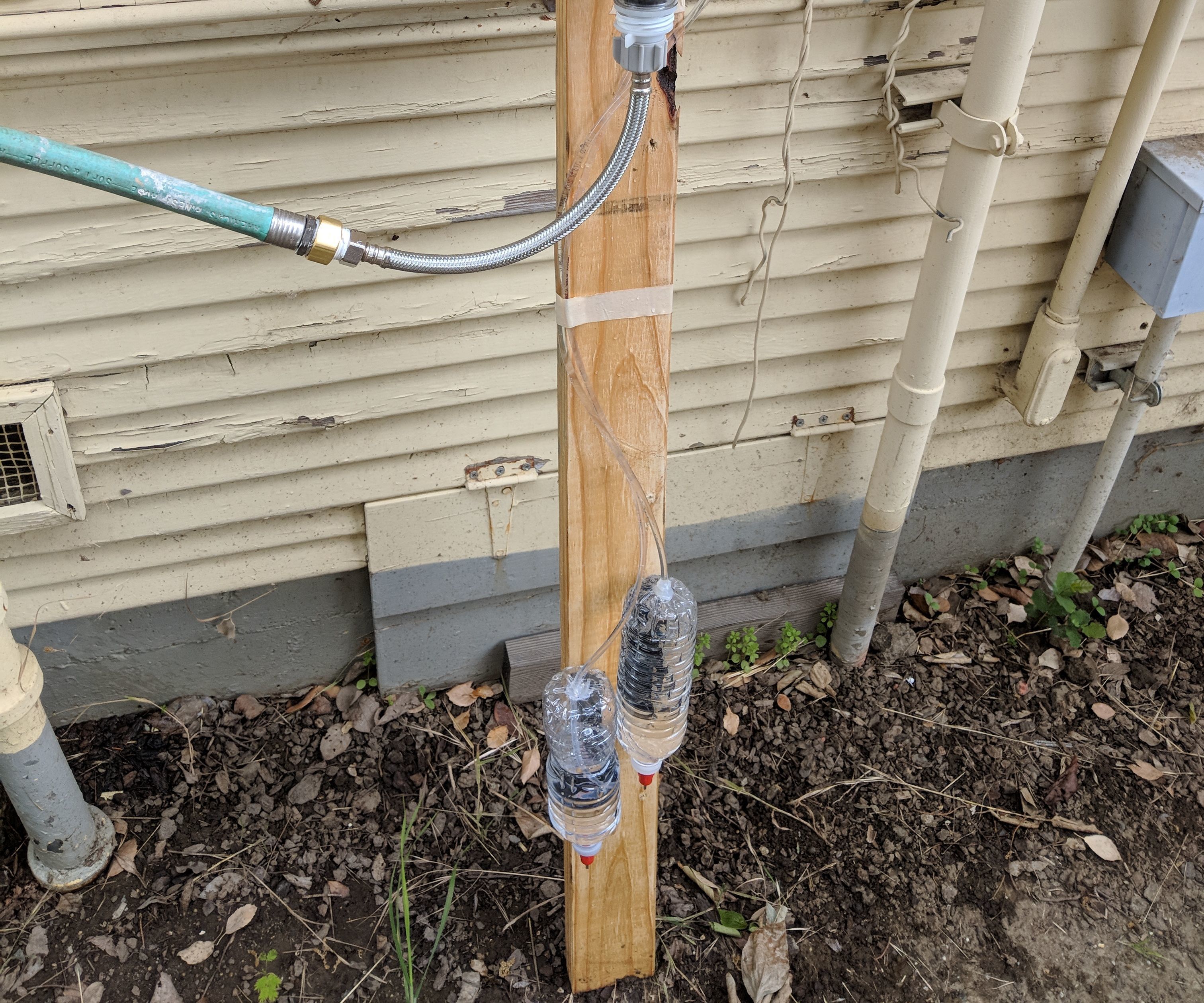 Automatic Chicken Watering System With Upcycled Bottles
