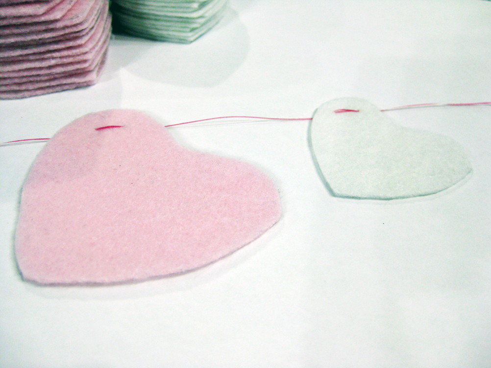Felt Heart Garland