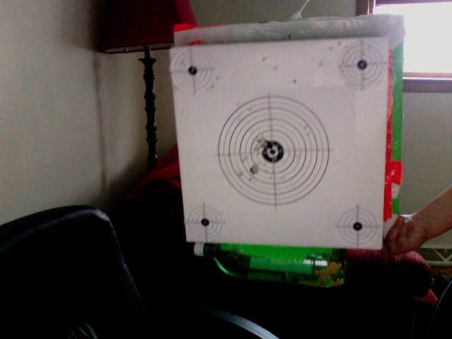 High power airsoft super target for indoors