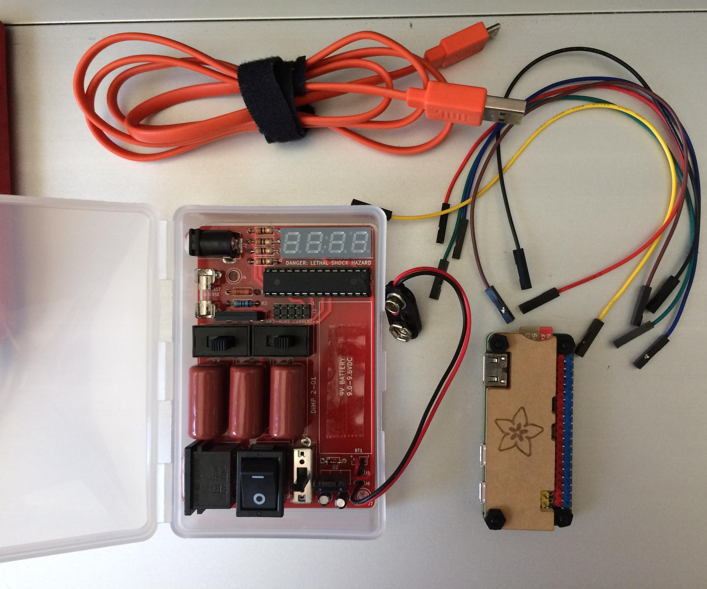 How to Use a Raspberry Pi's GPIO Pins and Avrdude to Bit-bang-program DIMP 2 or DA PIMP 2