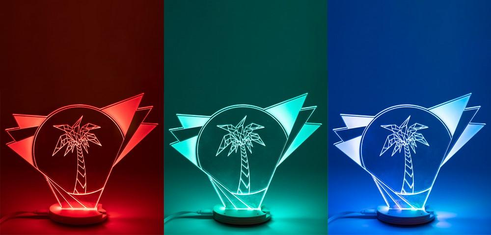 Laser Cut USB RGB LED Acrylic Edge Lit Sign