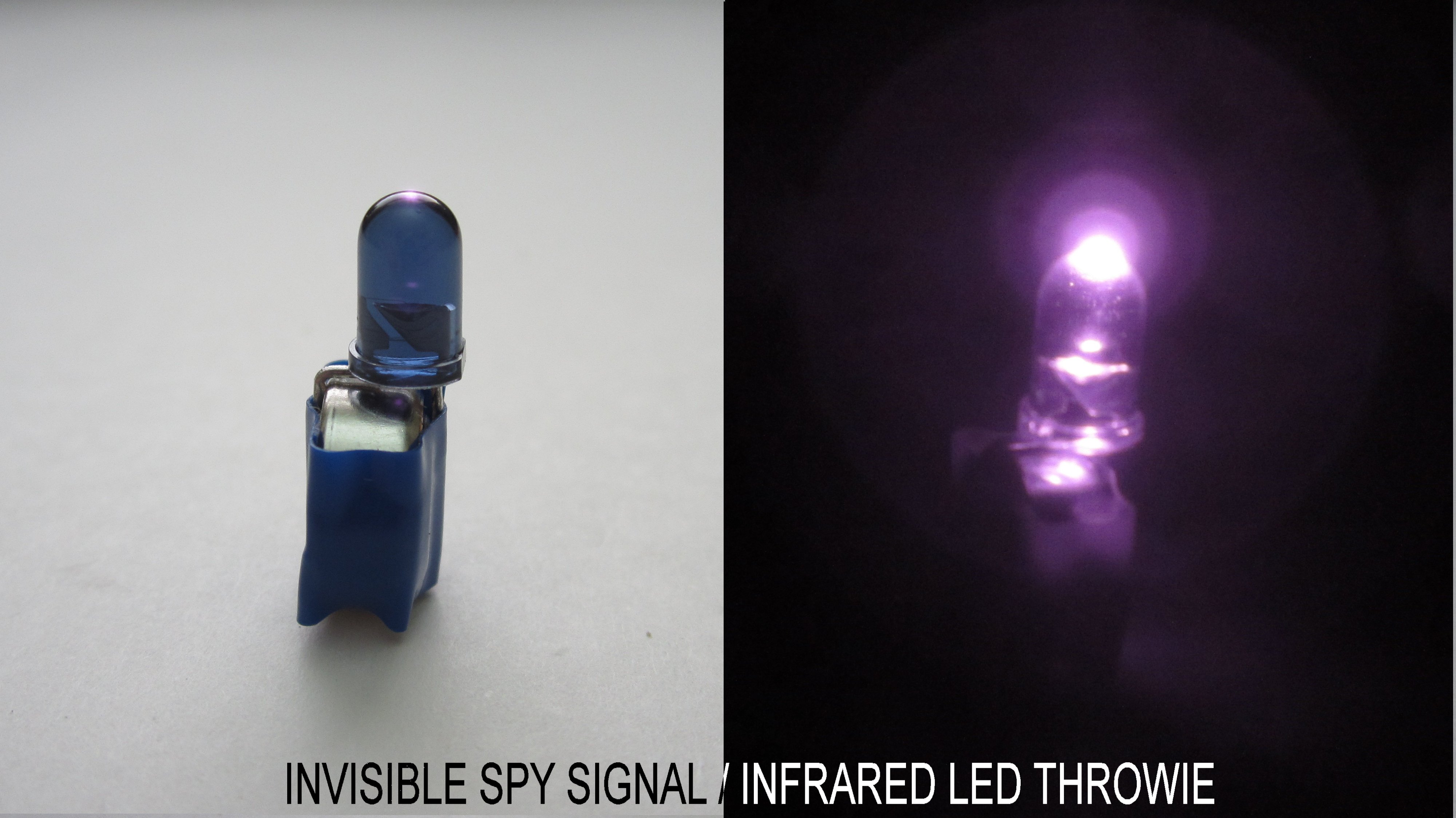 Invisible Signally Beacon (Infrared LED Throwie)