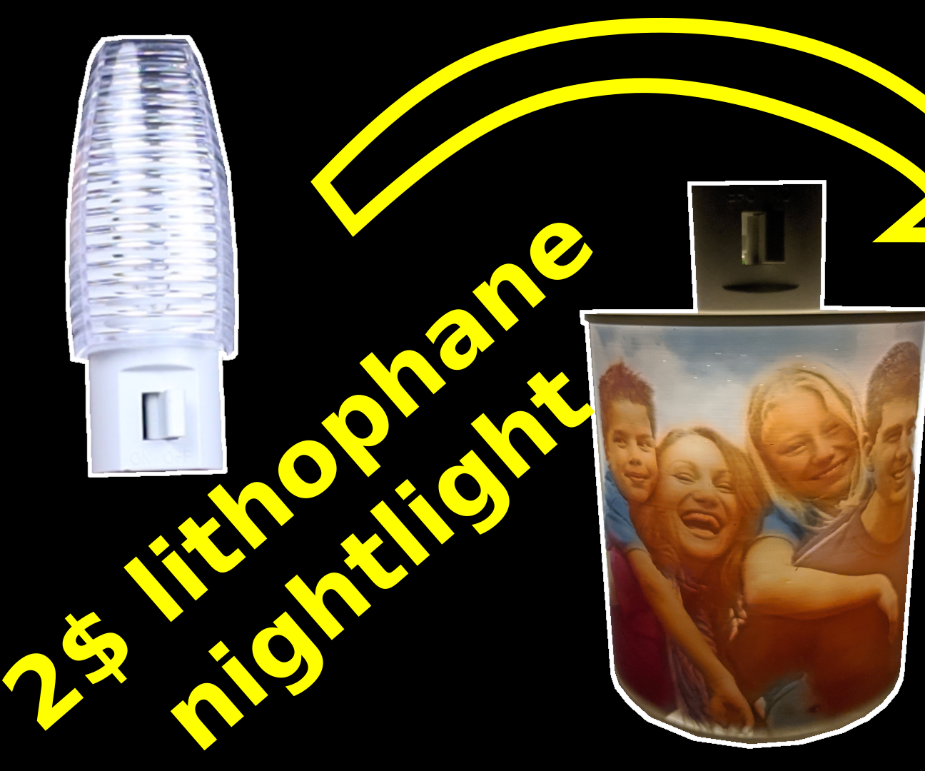 Cheapest Color Lithophane Night Light