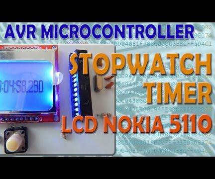 AVR Microcontroller. Stopwatch - Timer with the feature of display on LCD