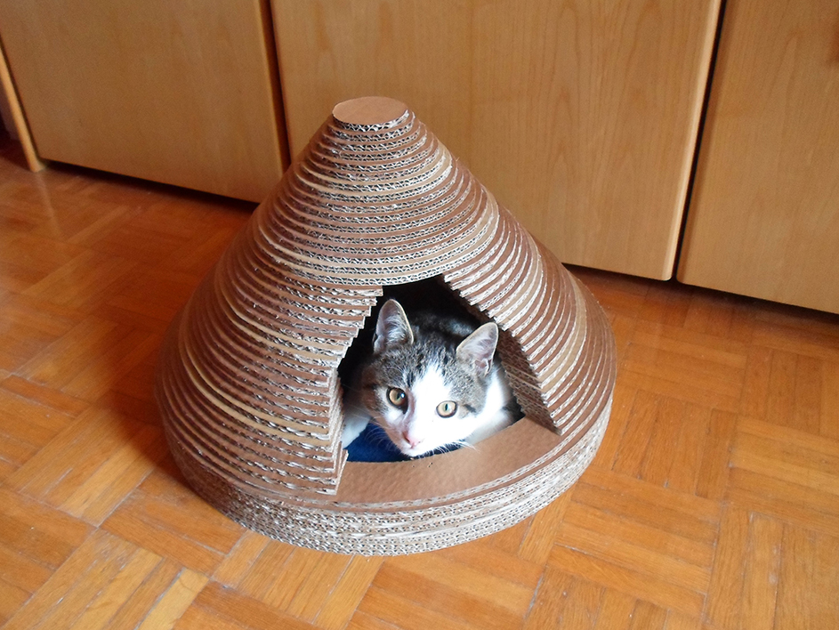 Cardboard Cat House