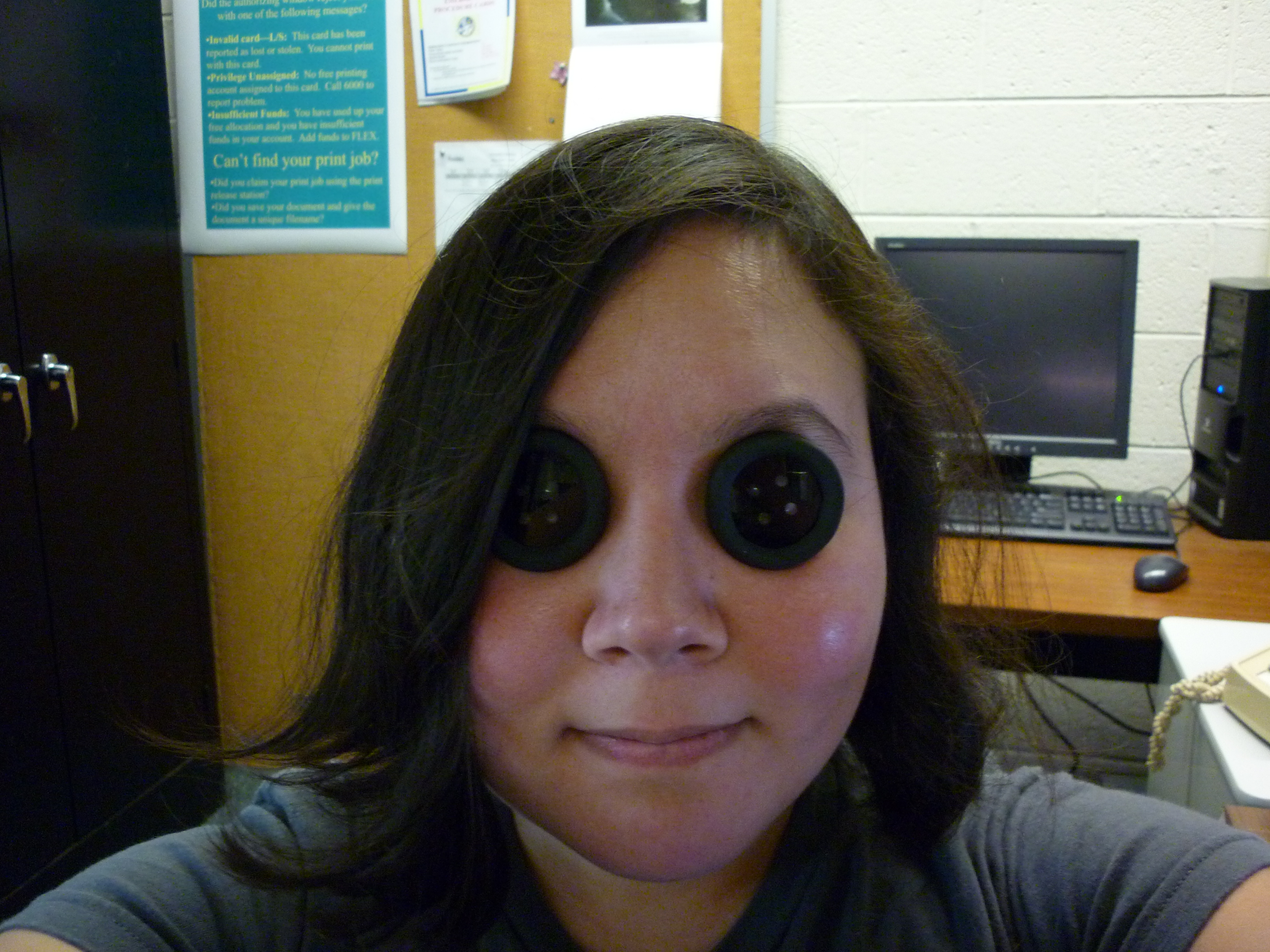 Coraline Button Eyes (see Through and Prescription)