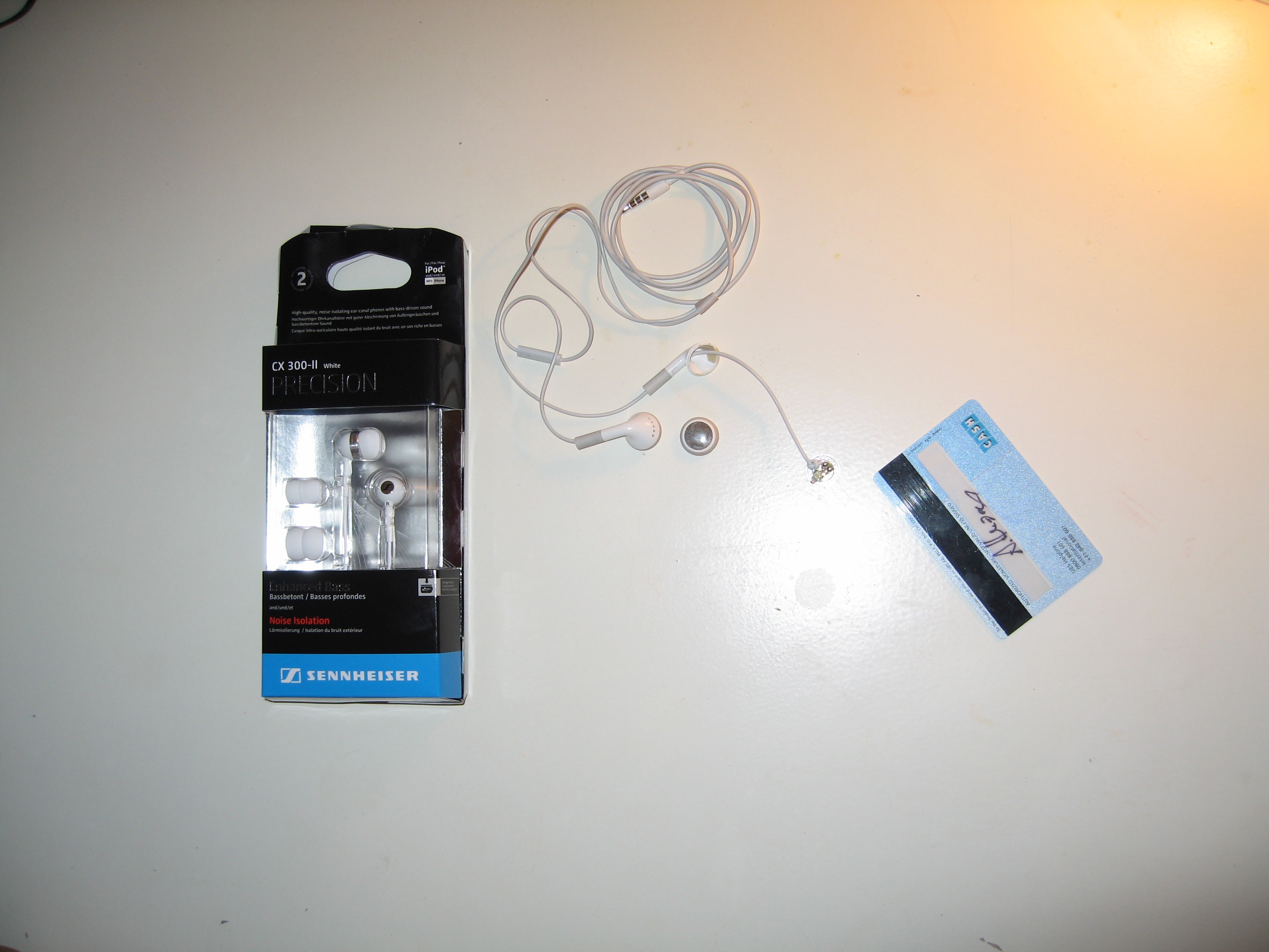 Sennheiser headphones into broken iPhone headphones