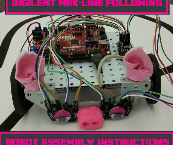 Digilent MRK + Line-Following Robot Assembly Instructions