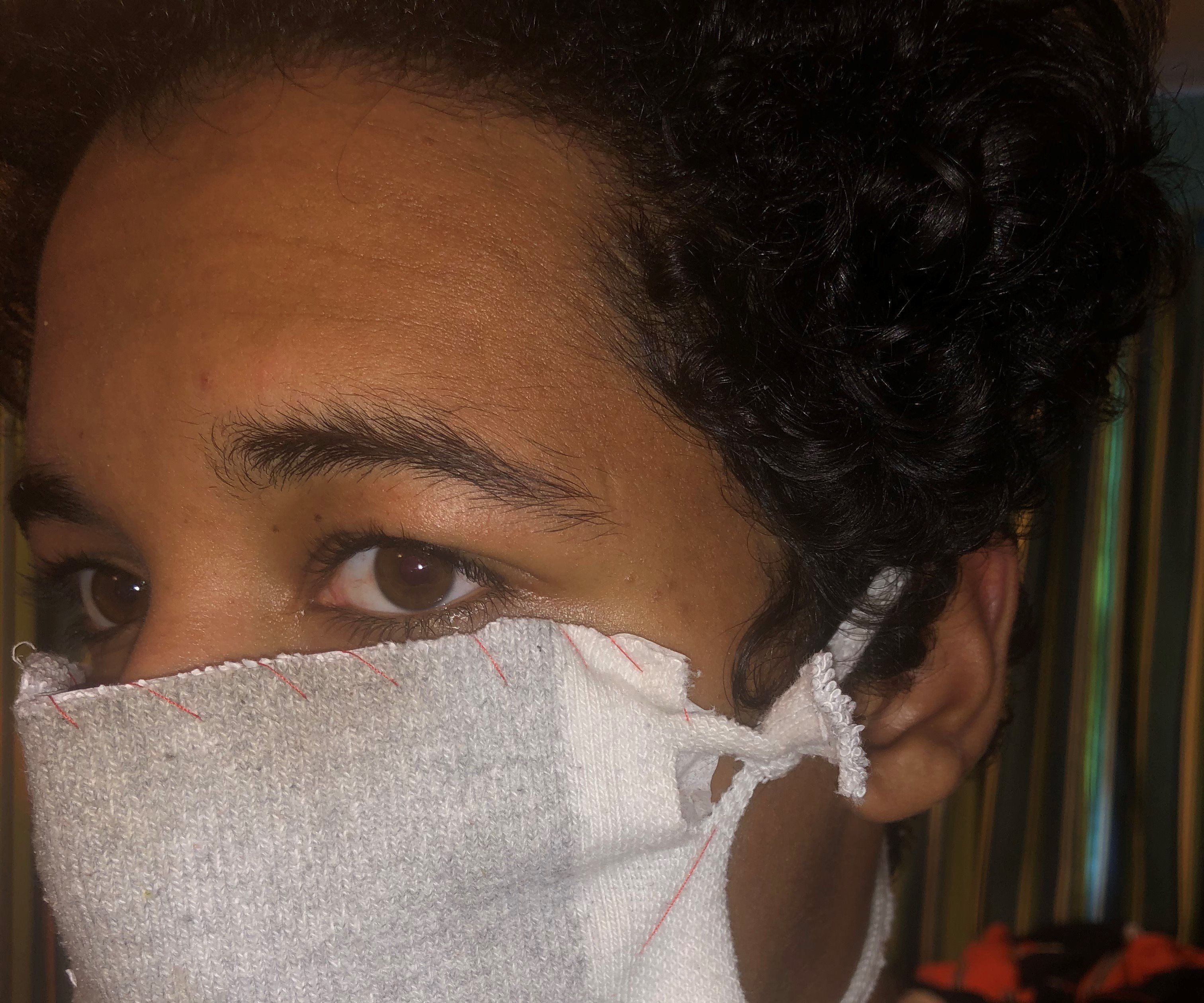 diy sock mask