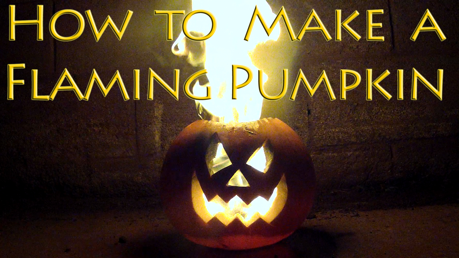 How to Make a Flaming Pumpkin