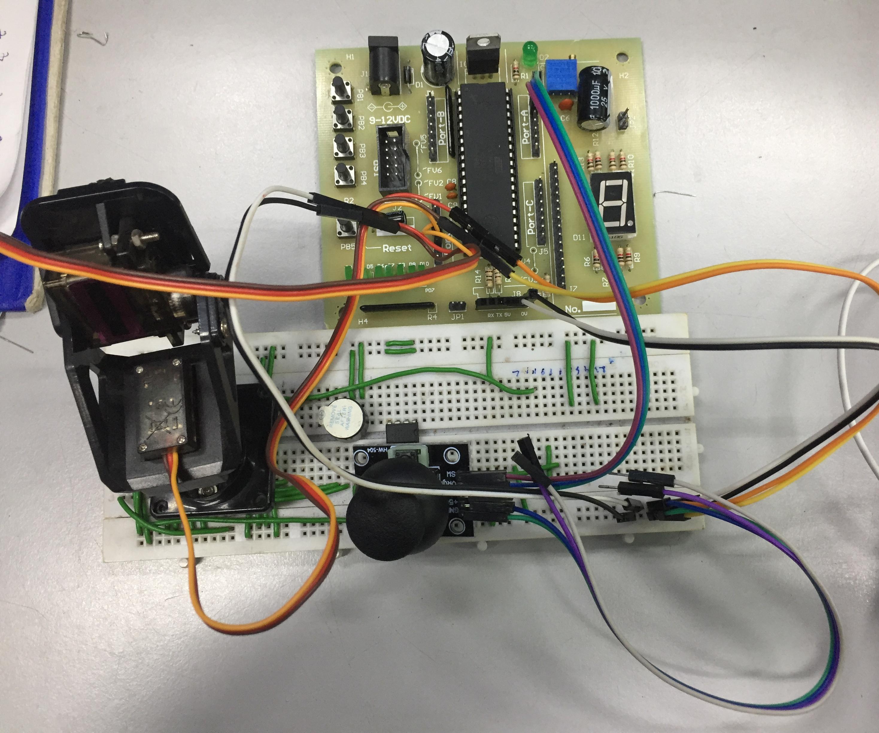 Control Pan-Tilt Servo With Analog Joystick and AVR ATmega16