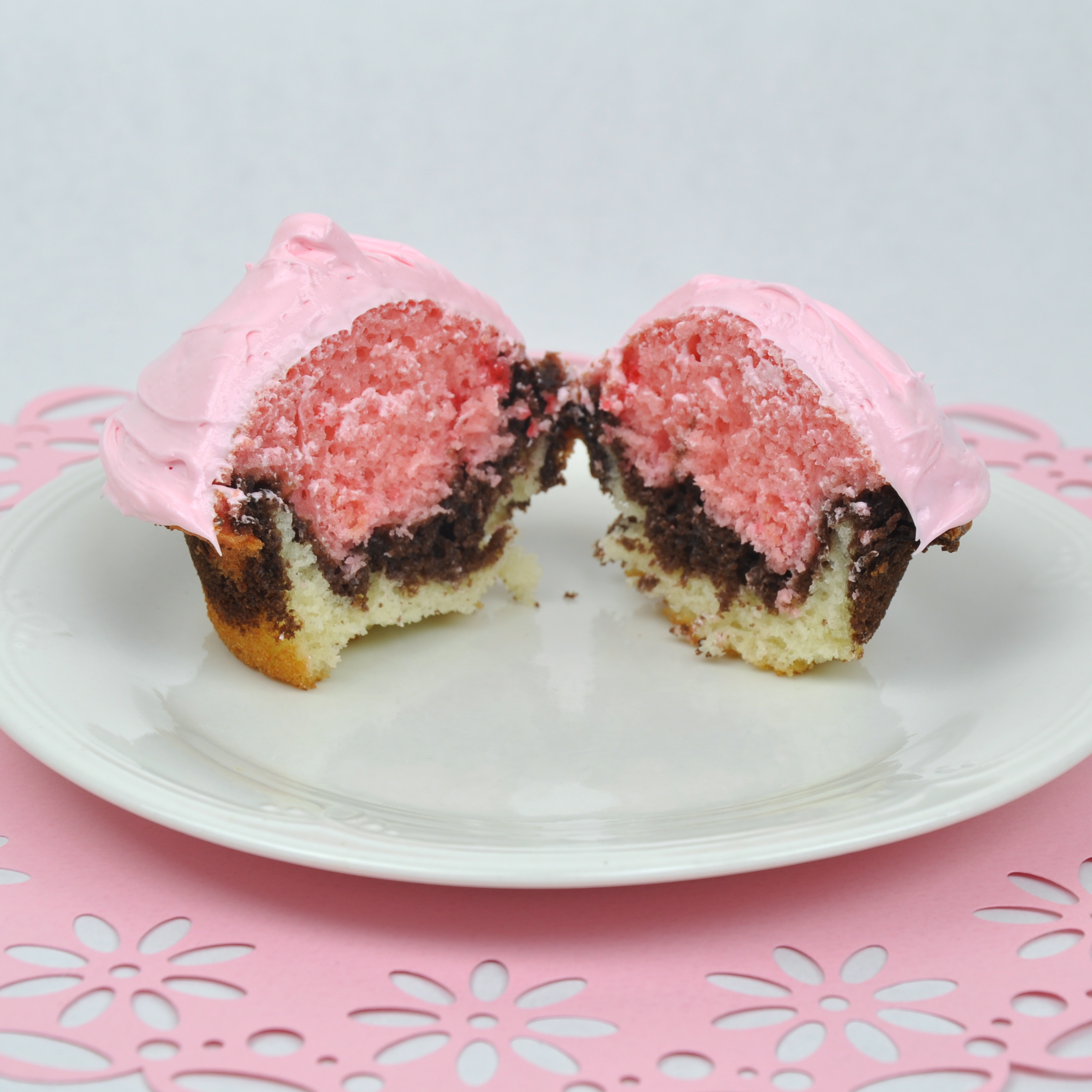 Neapolitan Cupcakes