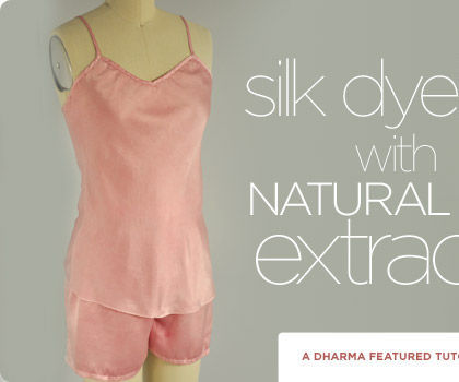 Silk Dyeing With Natural Dye Extracts