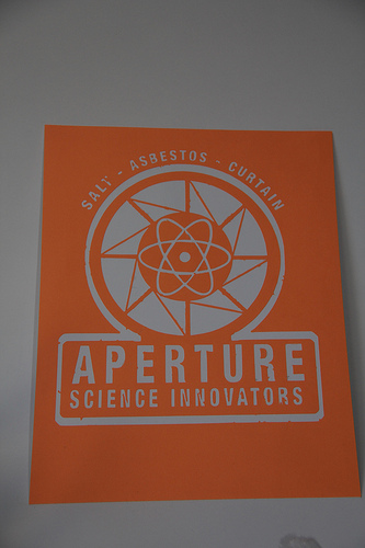 Vintage Aperture Science Logo