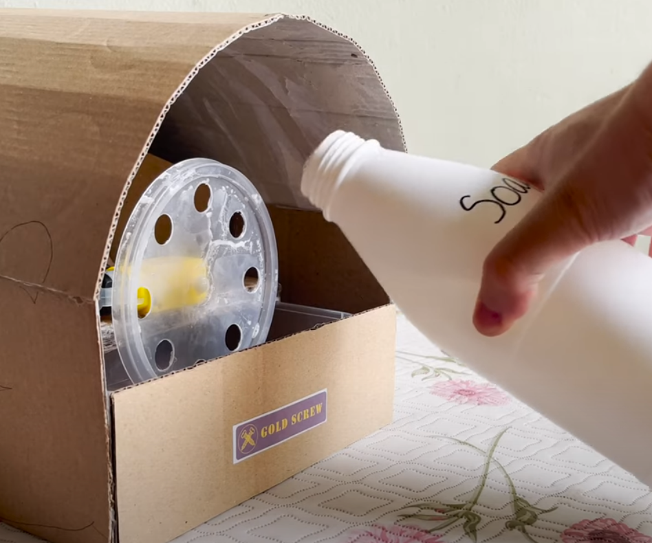 Make Bubble Machine for Kid From Cardboard