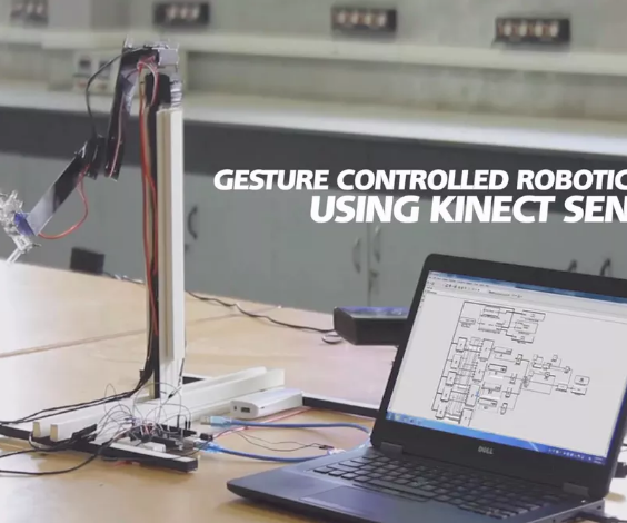 Gesture Controlled Robotic Arm Using Kinect & Arduino