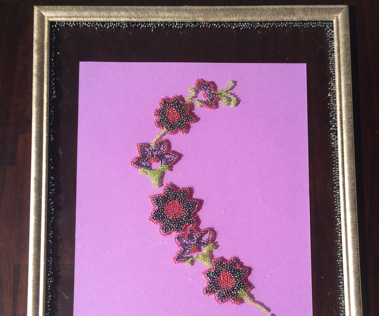 Beadwork on Glass