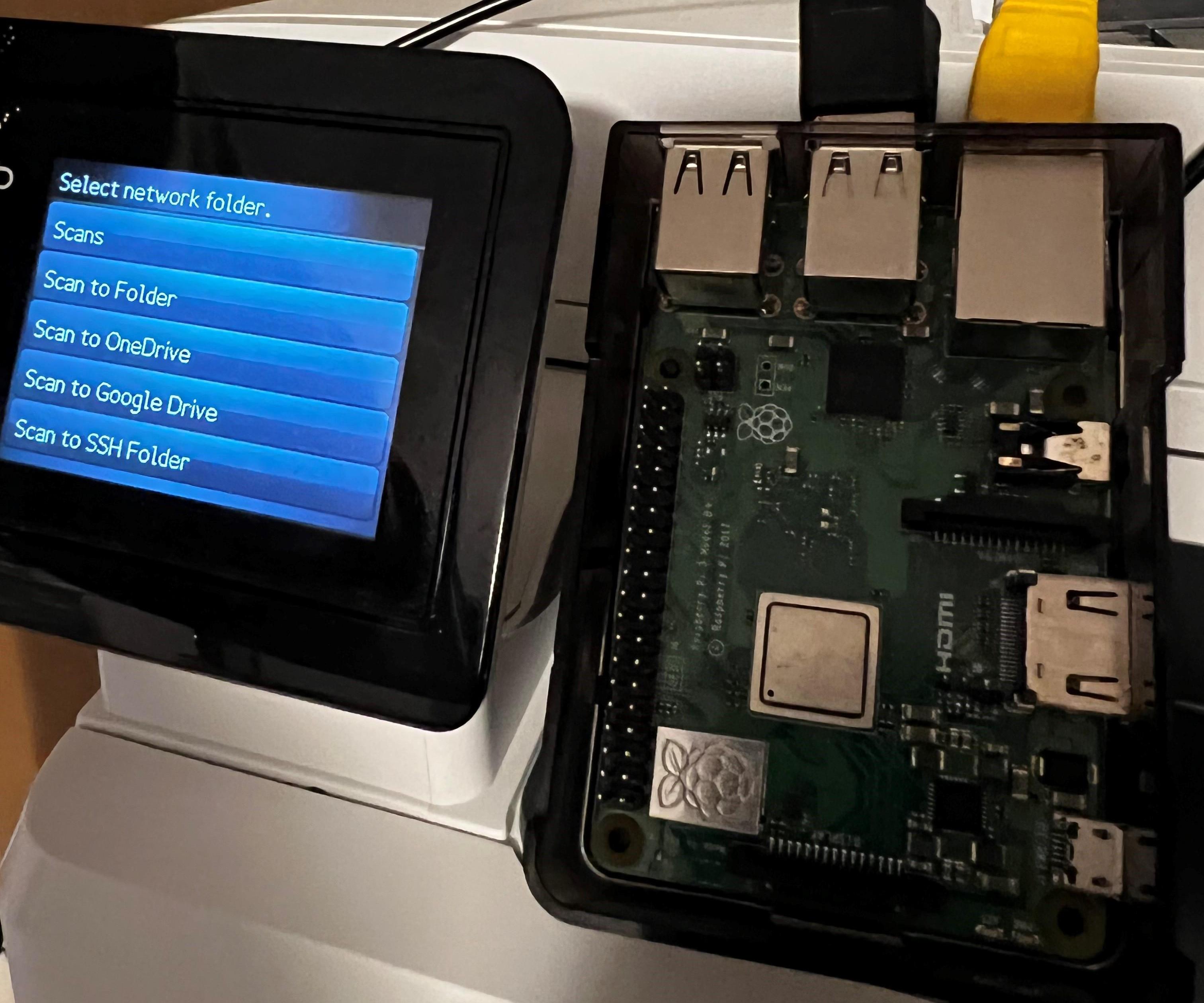 Scan to OneDrive, SharePoint, Google Drive, DropBox, SSH and More Using a Raspberry Pi and Your Network MFP Scanner