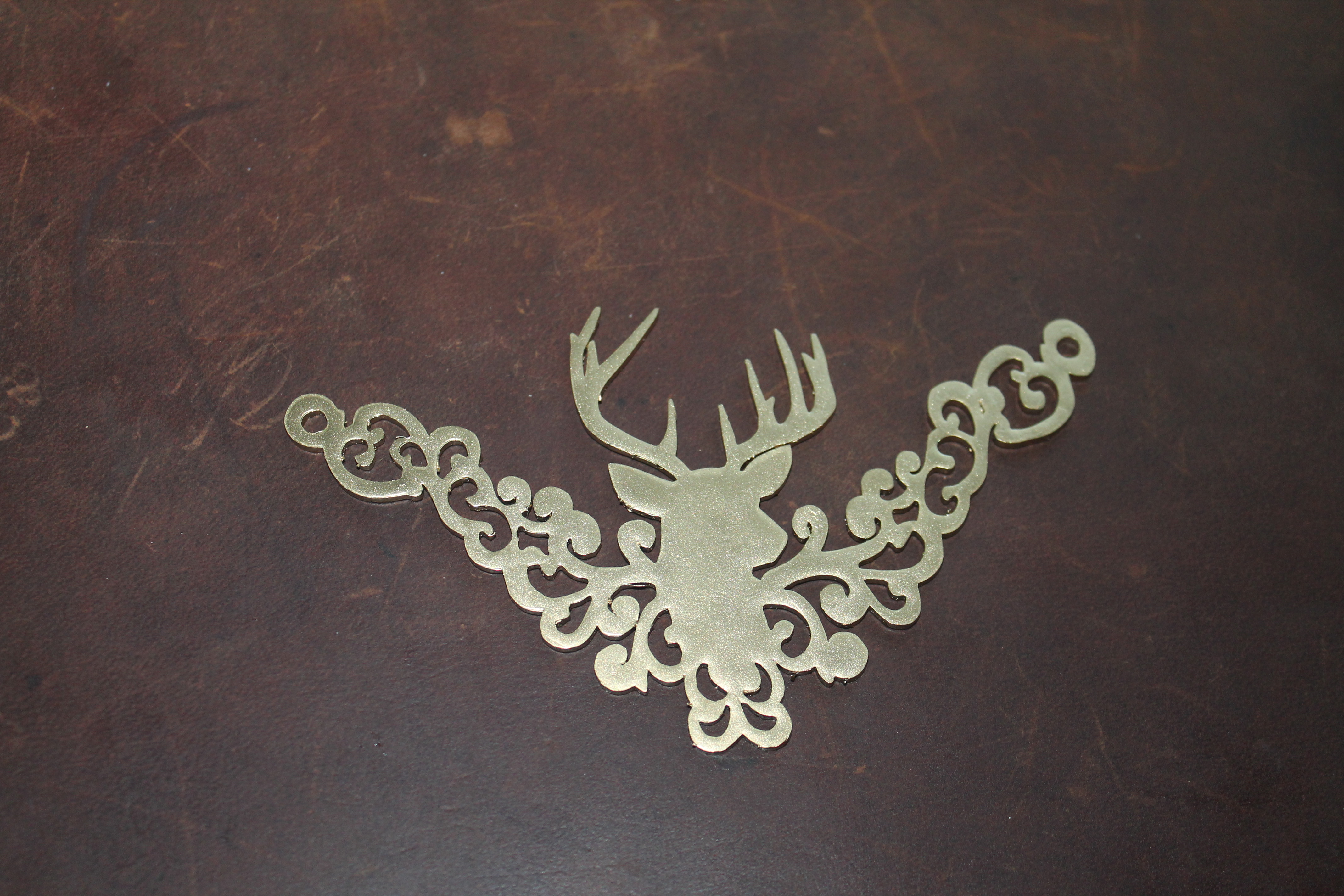 deer head trophy stag filigree gold shrink plastic shrinky dinks easy diy craft necklace shimmer metallic (12).JPG