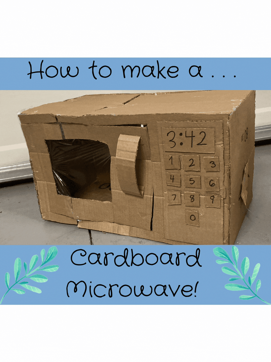 Cardboard Play Microwave!