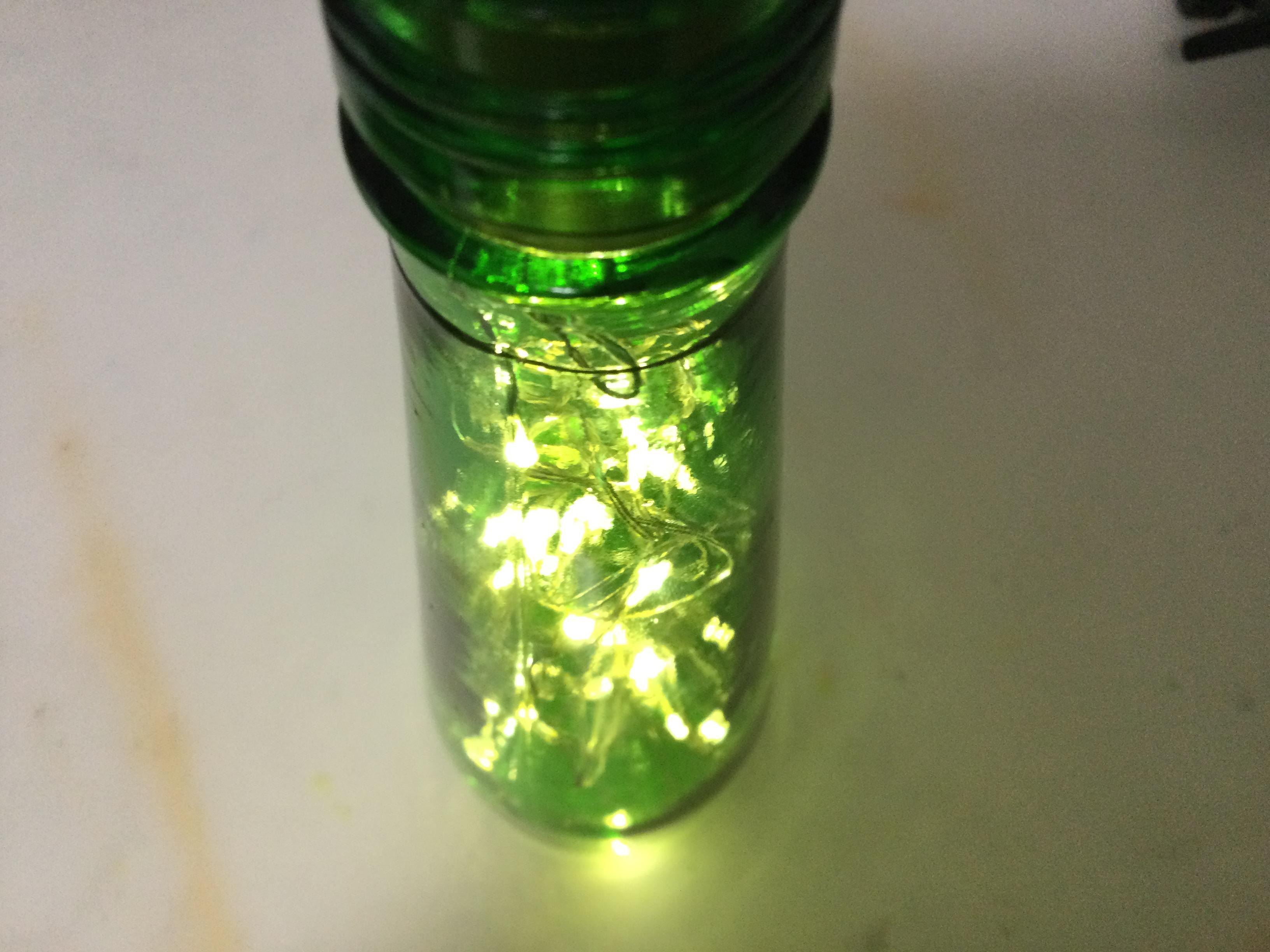 Led Glass Bottle Light