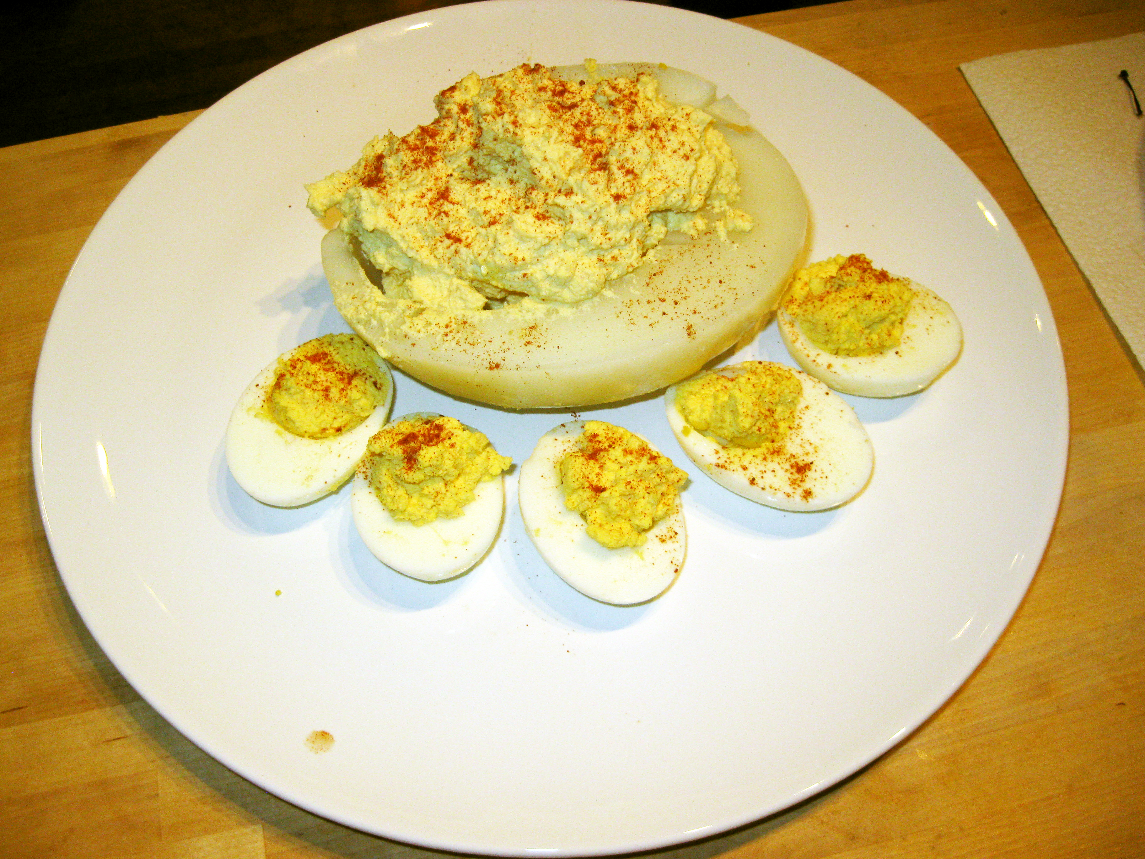 Deviled Ostrich Egg