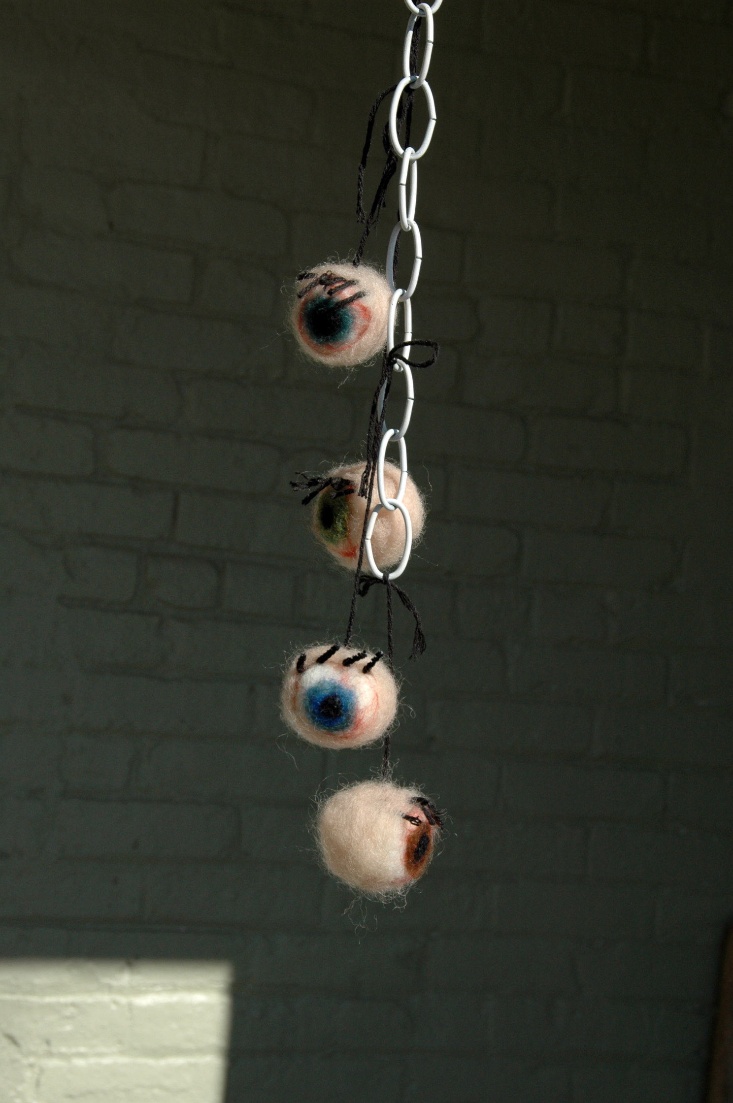 Creepy Hairy Eyeballs (Felted)