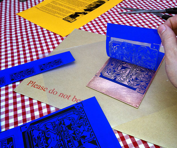 Etching PCBs With Press'n'Peel