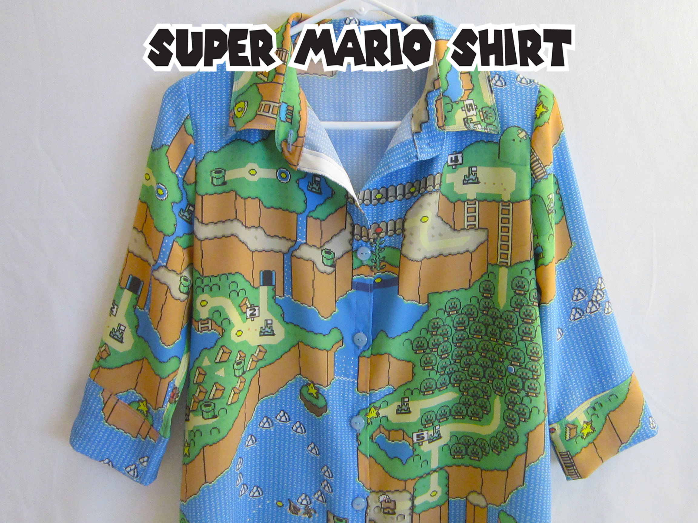 Super Mario Button Up Shirt