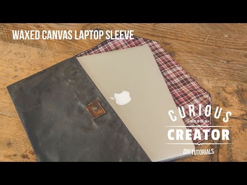 #19 Waxed Canvas Laptop Sleeve