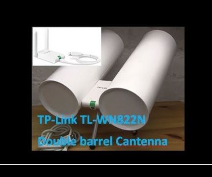 TP Link TL WN822N Double Barrel Cantenna