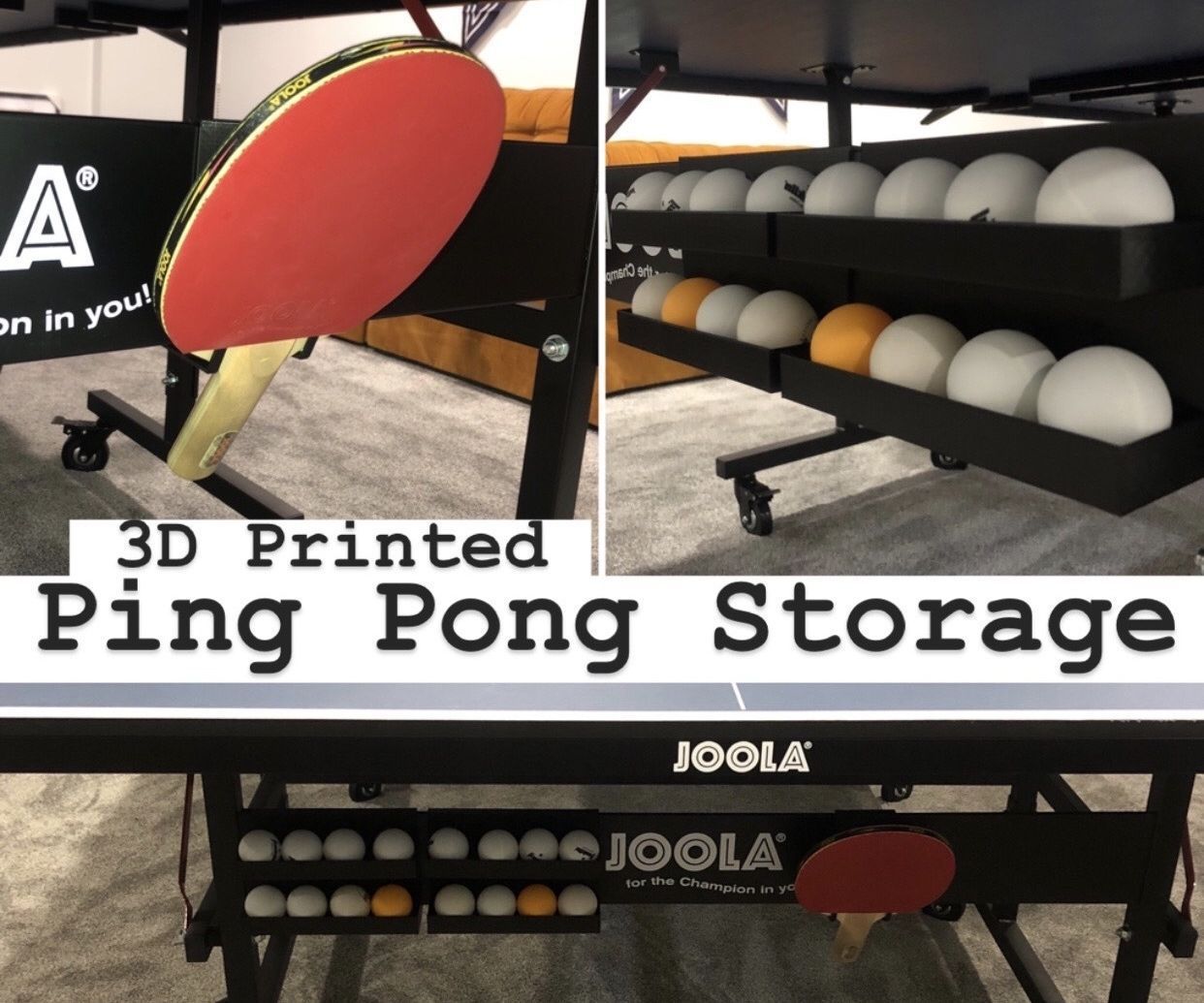 3D Printed Ping Pong Storage