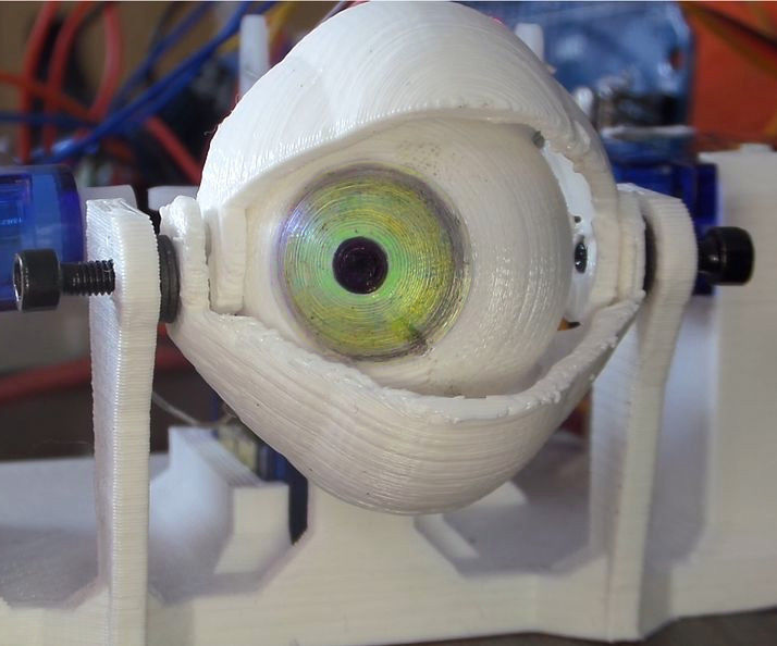 3D Printed Animatronic Eye Mechanism on the Cheap