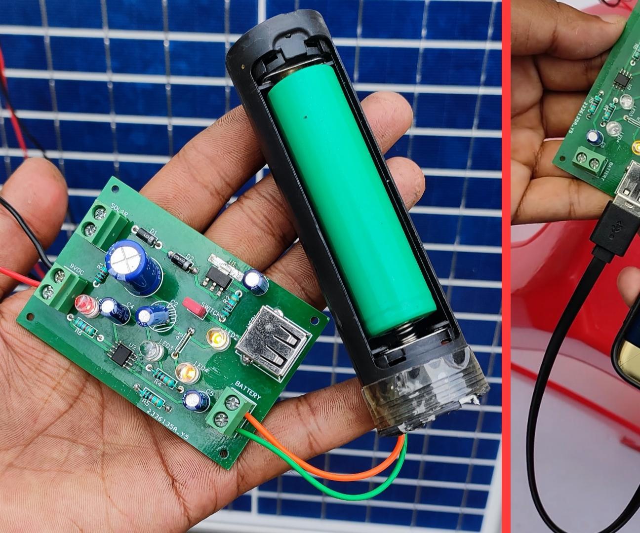 DIY Solar Mobile Charger / 18650 Battery Charger