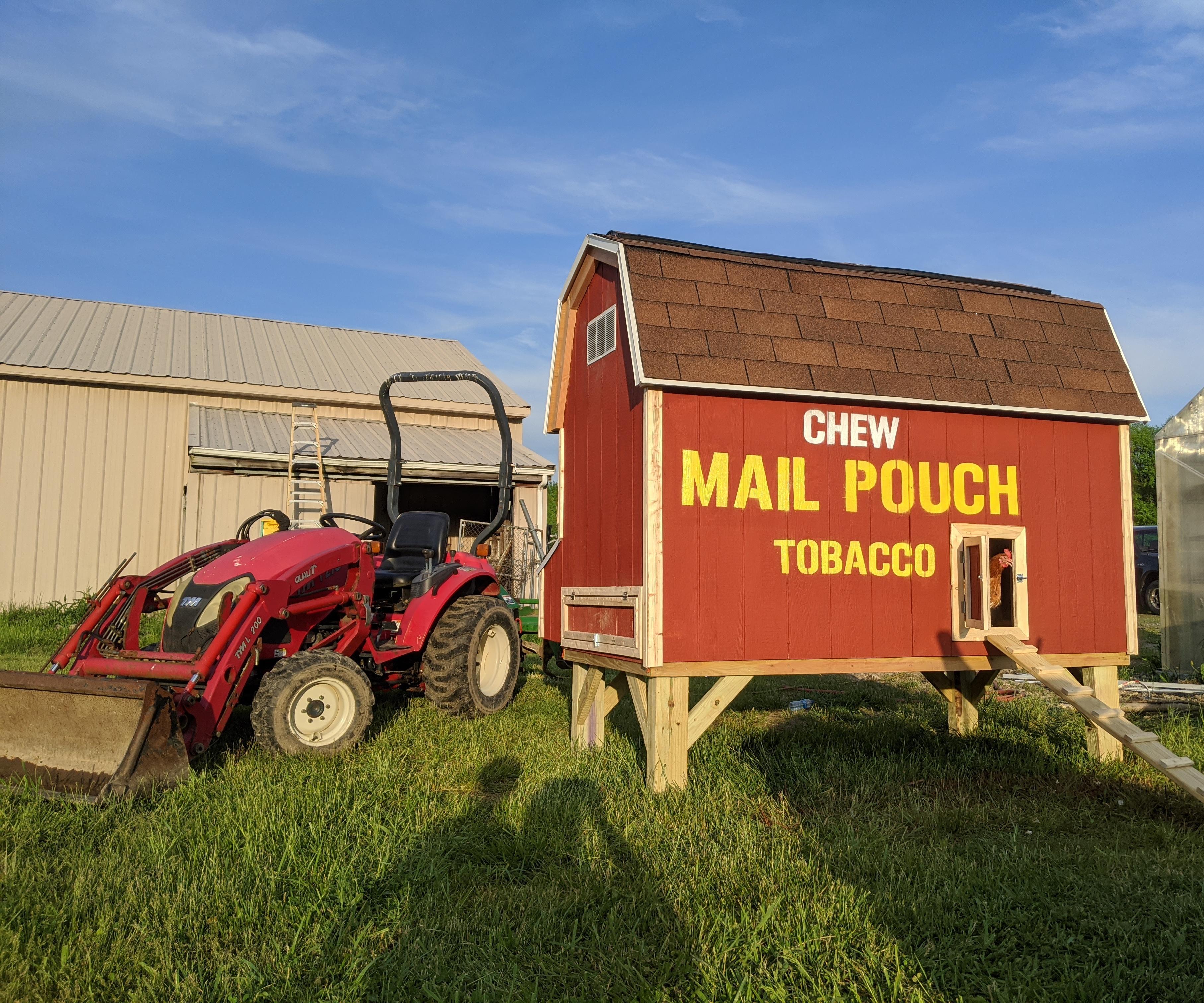 Mail Pouch Chicken Coop