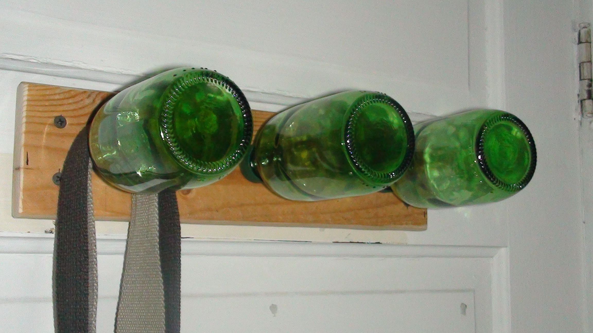 Glass Bottle Coat Rack