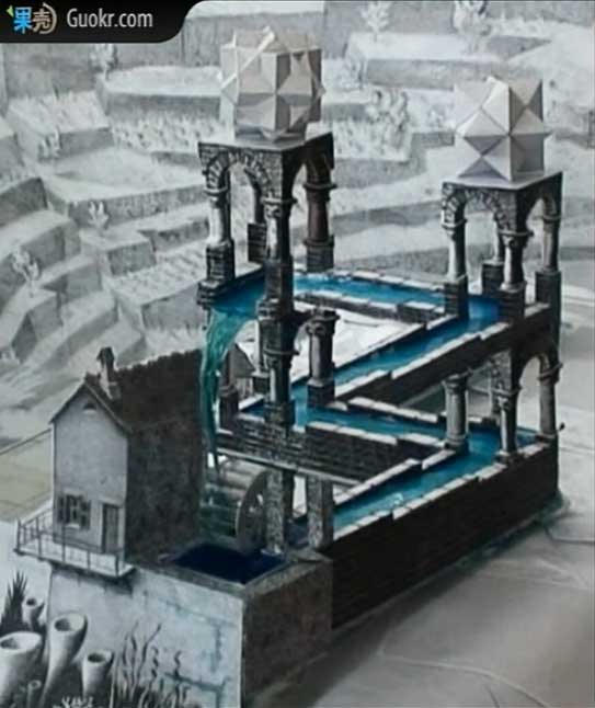 Perpetual Motion Machine: the Real-life Version of M.C.Escher's Waterfall