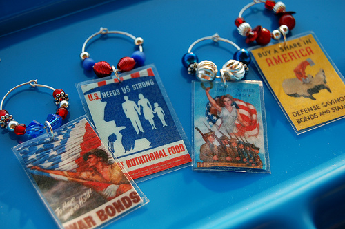 Patriotic Poster Drink Charms