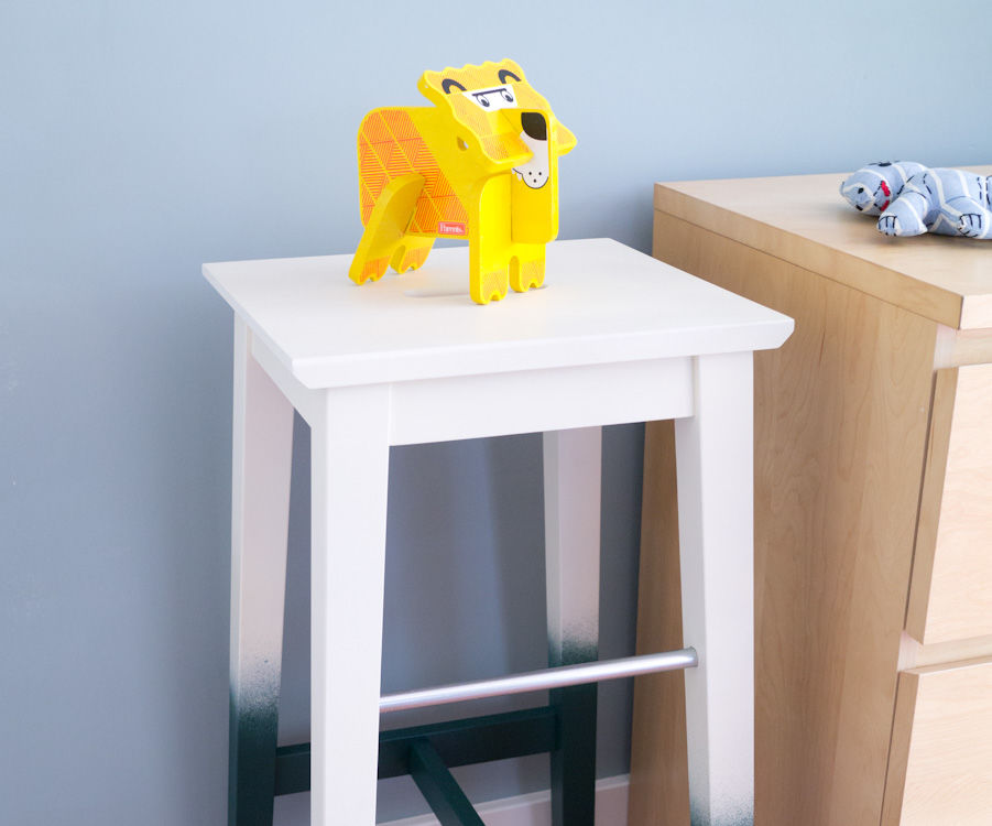 Ombre Painted Stool