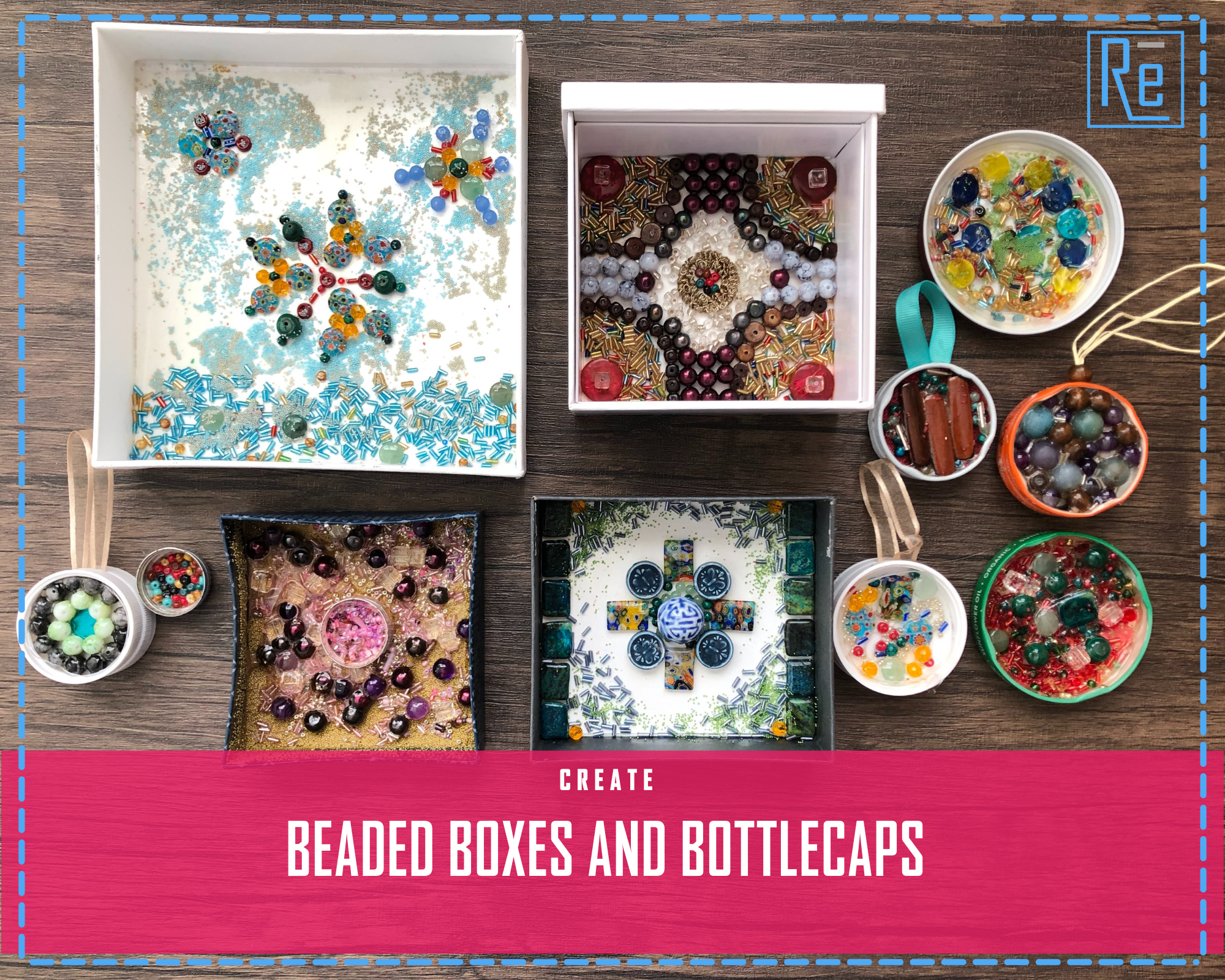 Beaded Boxes and Bottle Caps
