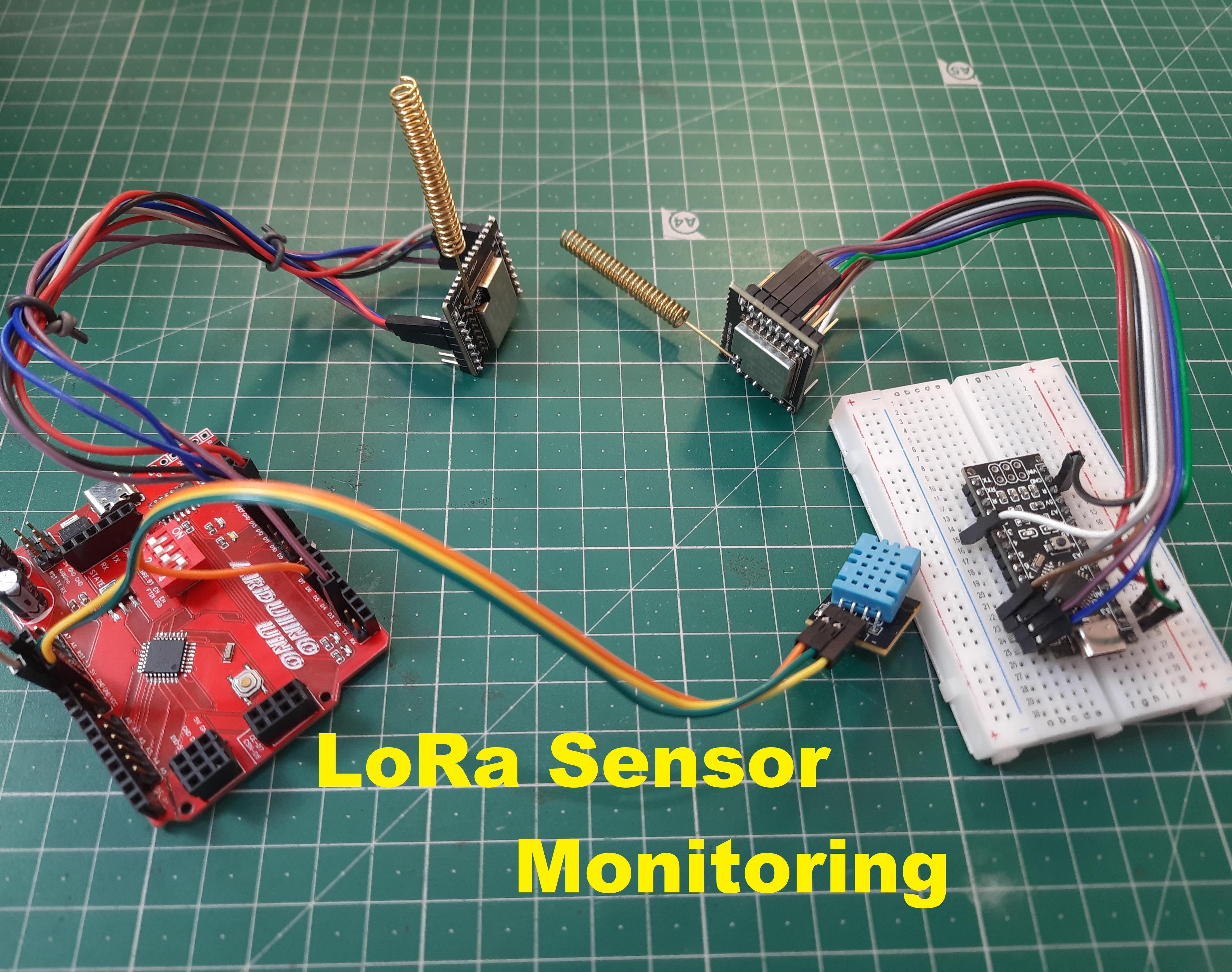 Sensor Monitoring Using LoRa & Arduino
