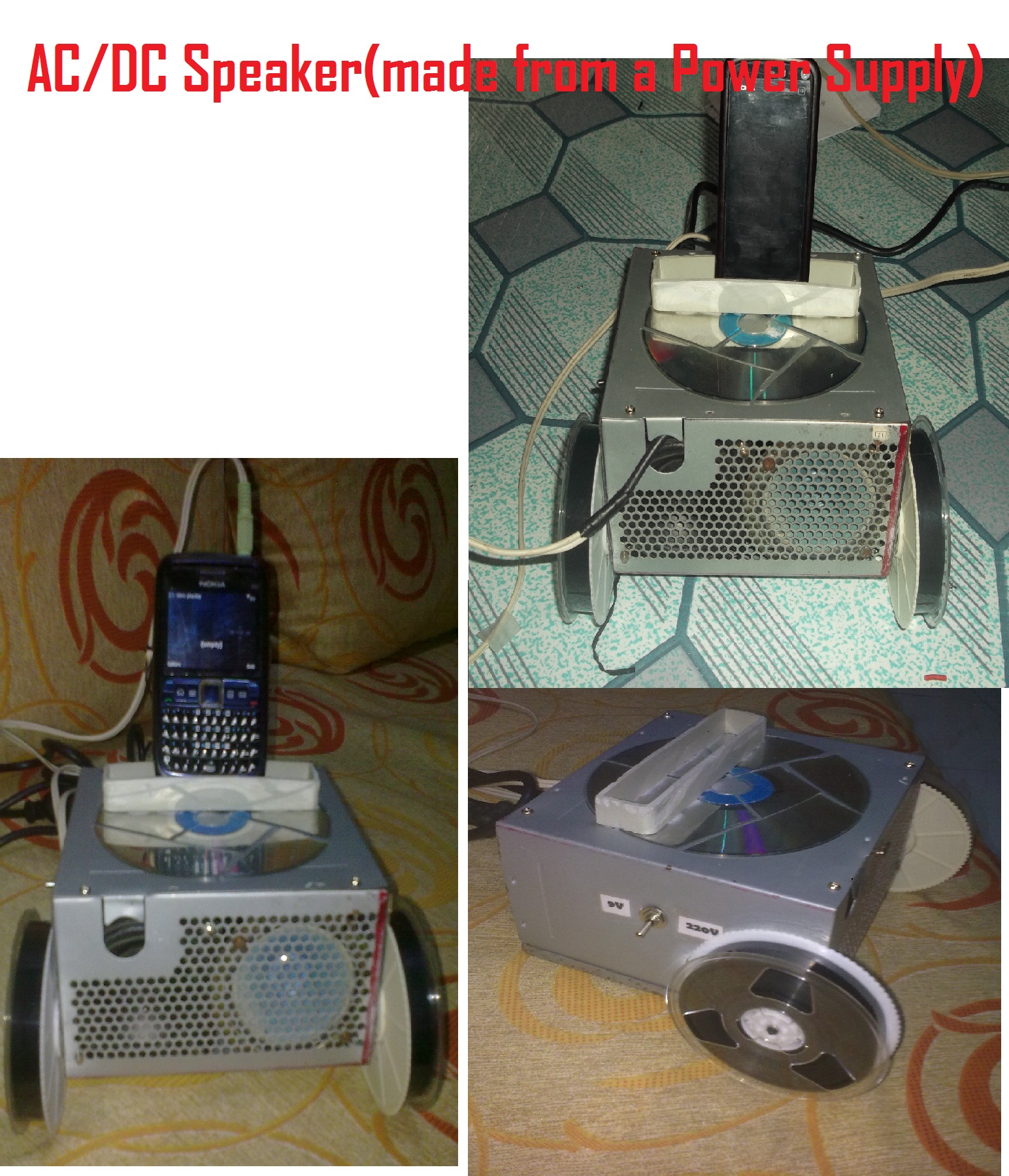 AC/DC Speaker(made from a Power Supply)