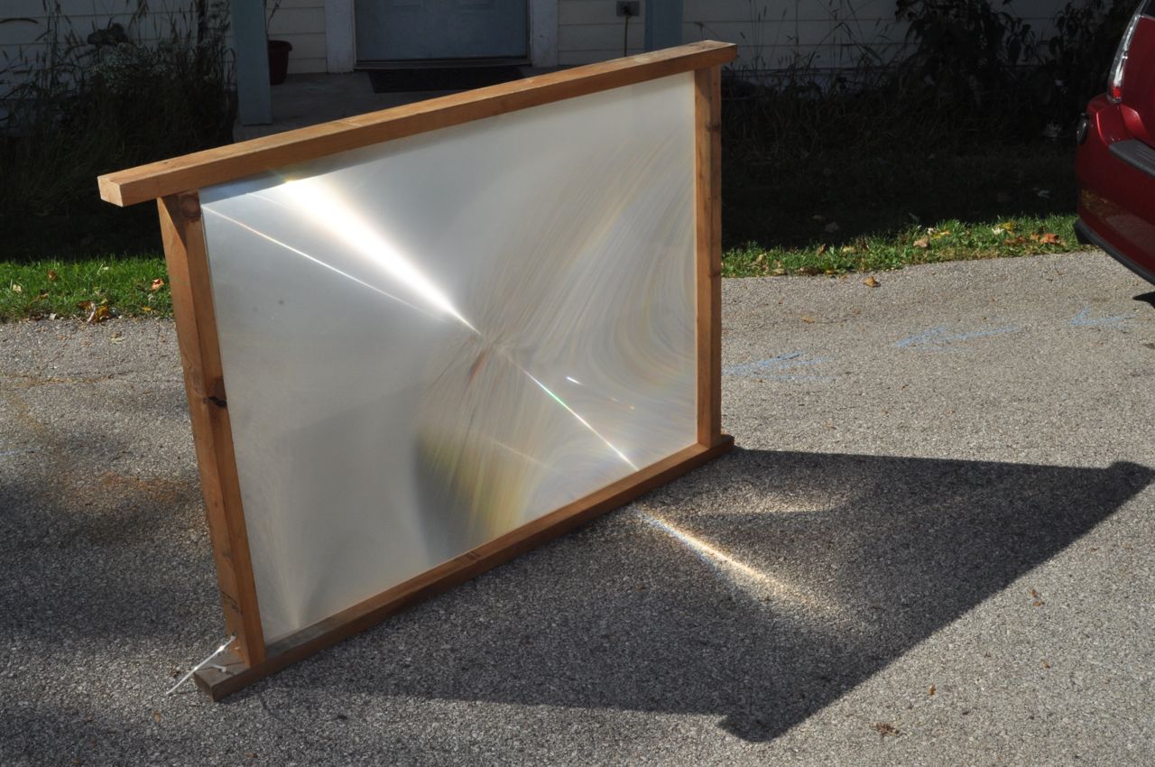 Solar Death Ray (TV Fresnel Lens)